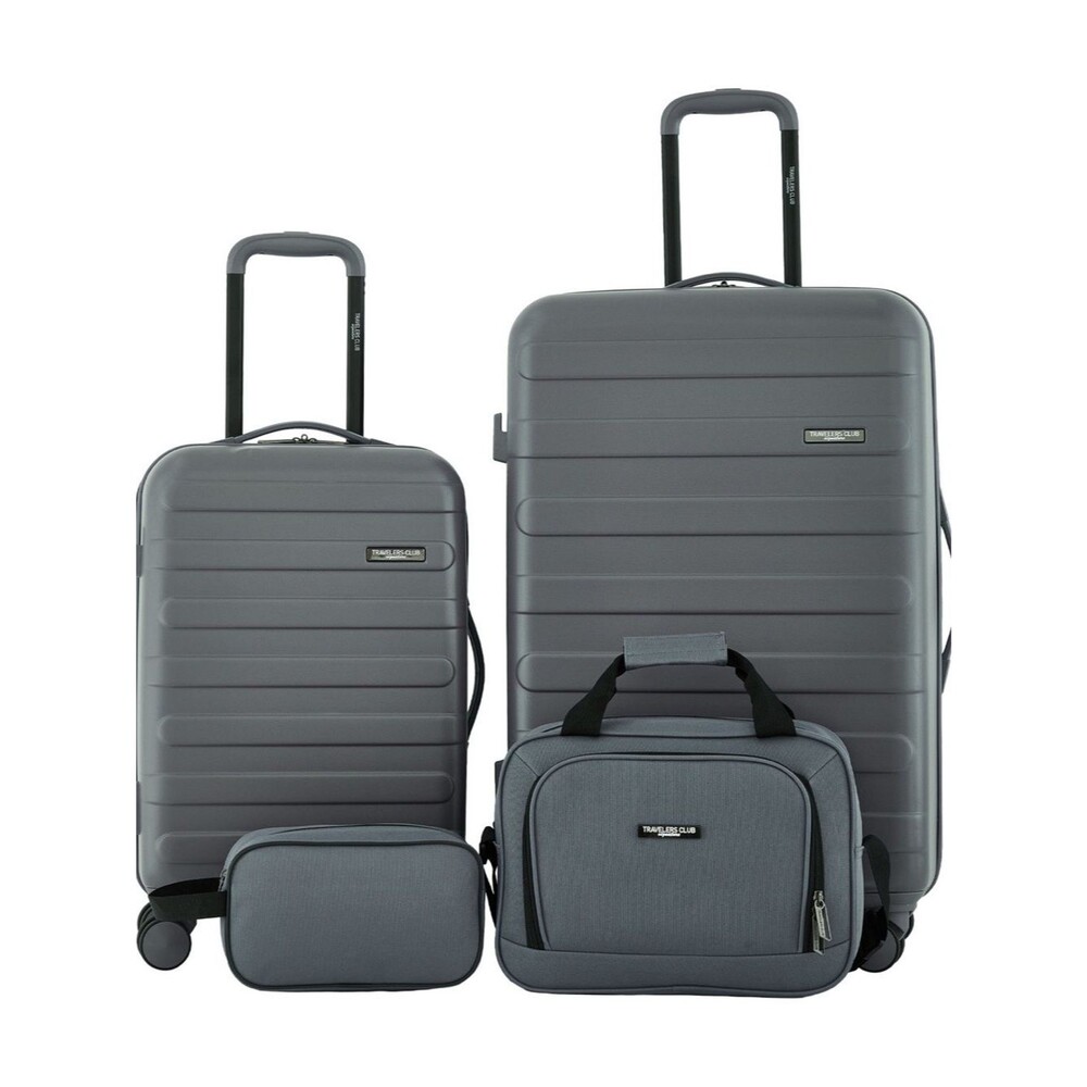 Traveler's Club Grey 4-Piece Luggage Set, suitcase